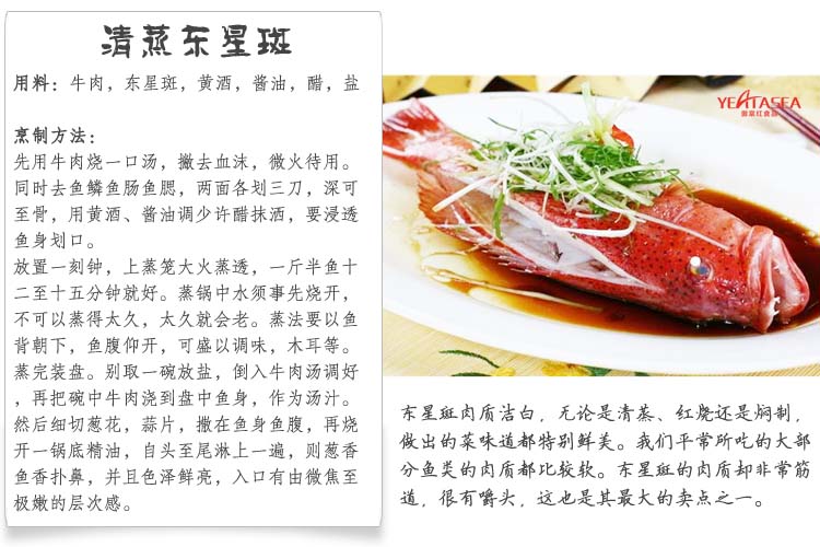 澳洲东星斑活鲜400g-2000g/条¥378/500g¥0.76/g