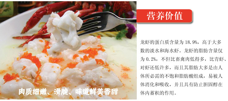 澳洲大龙虾活鲜¥588/500g¥1.18/g时价