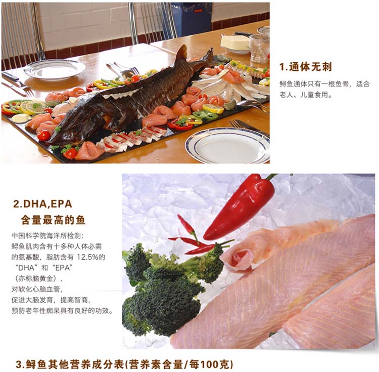 鲟鱼活鲜750g-4000g/条¥28/500g¥0.06/g